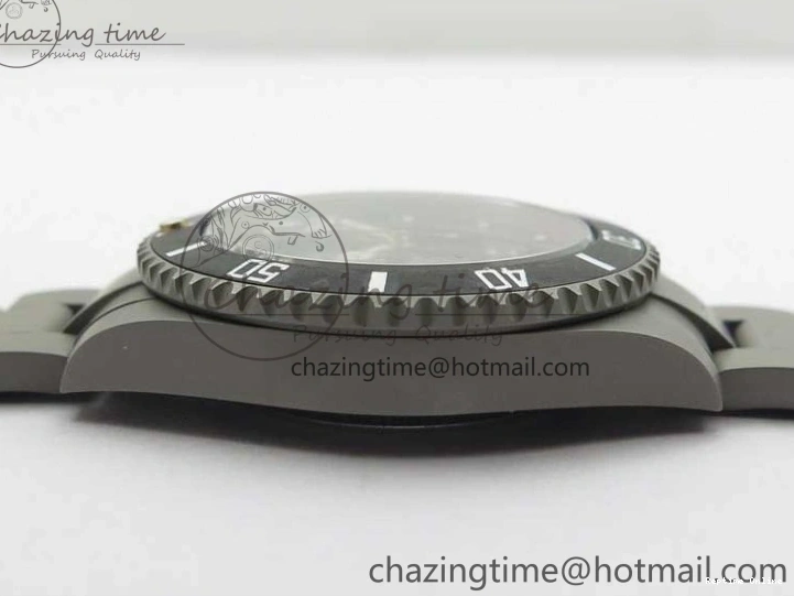 0522 Submariner 116610 Andrea Pirlo Sandblasted ROF Best Edition Carbon Bezel on Skeleton DIal SA TimelessDesign 2789